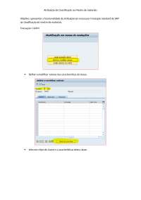 Transacao SAP auxilia na operacao de usar a CLMM