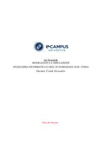 modellistica e simulazione - docente Freddi Alessandro