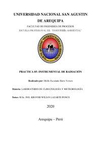 instrumentos de radiacion