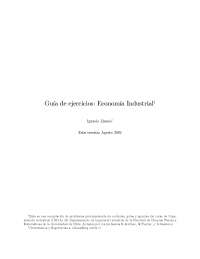 Economía industrial ejercicios