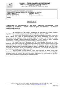 CUMULAÇÃO DE RECOMPOSIÇÃO DO MEIO AMBIENTE DEGRADADO COM INDENIZAÇÃO PECUNIÁRIA – RESP nº 1.198.727 (RECURSO ESPECIAL – SUPERIOR TRIBUNAL DE JUSTIÇA)
