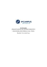 PROGETTAZIONE DEI SISTEMI ENERGETICI (9CFU - Prof Cioccolanti) - Voto ottenuto 29
