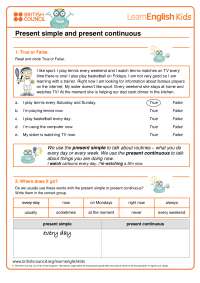 Inglés 6 de primaria | Ejercicios de Inglés | Docsity