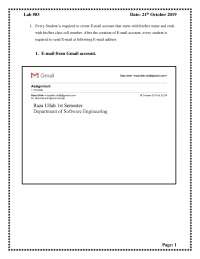 Email Account Creation Instructions for Students