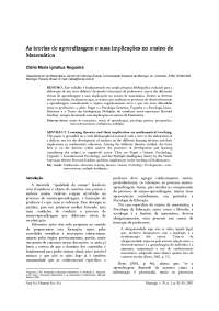 Teorias de Aprendizagem e o Ensino de Matemática: Uma Abordagem Comparativa