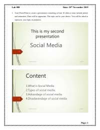 Creating a PowerPoint with 10+ Slides, Images, Animation, and Charts