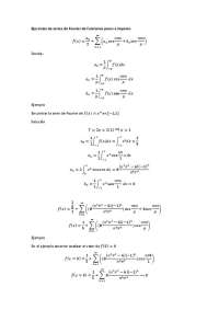 ejercicios de series de Fourier