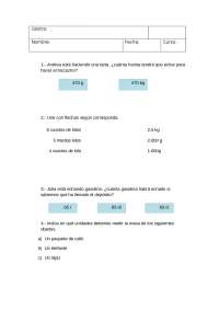 Repaso matematicas de tercero primaria - Docsity