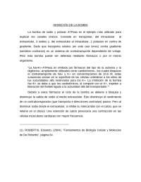 Inhibición de bomba sodio potasio