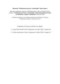 Riassunto "Ordinamento e deontologia forense" Remo Danovi / ESAME ORALE AVVOCATO 2025