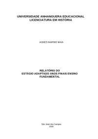 Relatório Estágio Adaptado Covid Ensino Fundamental