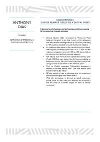 Caso de Estudo - CAN GE REMAKE ITSELF AS A DIGITAL FIRM