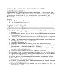 Taxation Reviewer about a Short Quiz