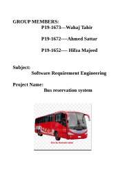 Bus Reservation System Report