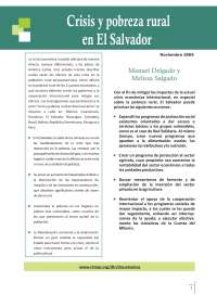 Crisis de pobreza en El Salvador - Docsity