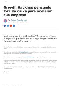 Growth Hacking_ o que é e como usá-lo em sua empresa - Docsity