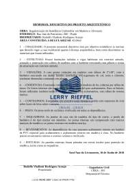 Memorial Descritivo Arq