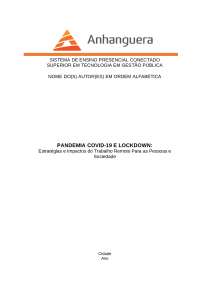 Pandemia COVID-19 e Lockdown estratégias e impactos d
