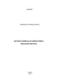 estágio (adaptado covid19) educação infantil