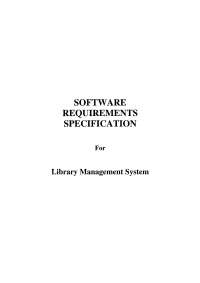srs for library management system