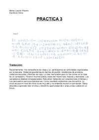 Práctica de escritura china