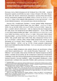 Narracyjność ballad fortepianowych Ferenca Liszta
