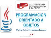 Programacion Orientada a Objetos - Docsity
