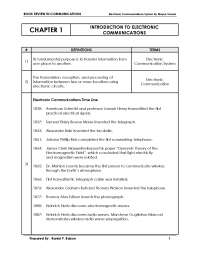 INTRODUCTION TO ELECTRONIC COMMUNICATION - Docsity