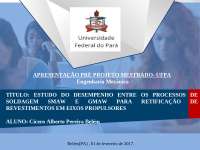 Modelo de apresentação de pre projeto para mestrado
