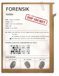 Portfolio NwT 10. Klasse: Forensik
