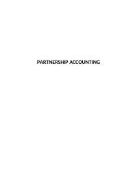 Partnership Accounting