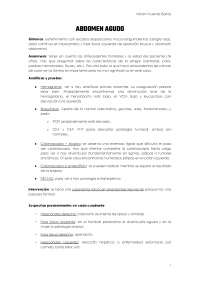 Abdomen Agudo: Síntomas, Diagnóstico y Tratamiento