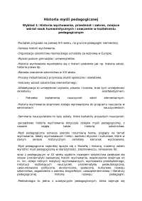 Historia Myśli Pedagogicznej: Wprowadzenie do Historii Wychowania