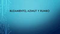 RUMBO Y BUZAMIENTO DE TIERRA