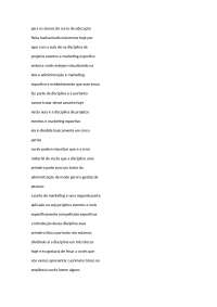Gestão de eventos e projetos