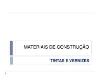 Tintas e Vernizes para construção civil