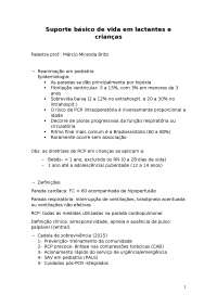 pediatria, trauma e sbv