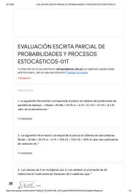Examen Parcial de Probabilidad y Procesos Estocásticos