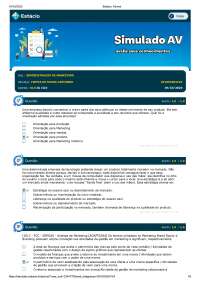 SIMILADO 2 AV - ADMINISTRAÇÃO DE MARKETING