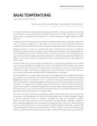 Bajas temperaturas, transferencia de calor