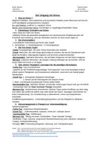 Handout "Der Umgang mit Stress"
