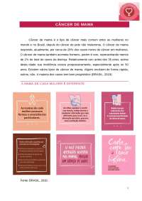 RESUMO SOBRE CANCER DE MAMA