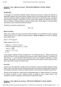 Método de Newton otimização