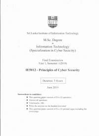 cyber security exam paper