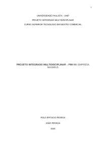 Modelo PIM VII - Gestão Comercial