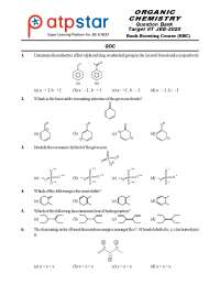 General organic chemistry question bank