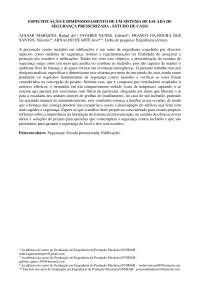 ESPECIFICAÇÃO E DIMENSIONAMENTO DE UM SISTEMA DE ESCADA DE SEGURANÇA PRESSURIZADA ESTUDO DE CASO.
