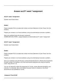 Answer acc371 week 7 assignment - Docsity