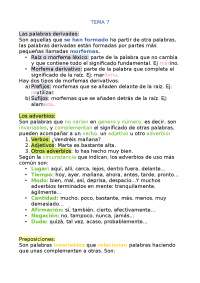 Apuntes lengua 5 primaria sm savia tema 7. - Docsity