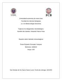 Metodos inmunologicos - Docsity